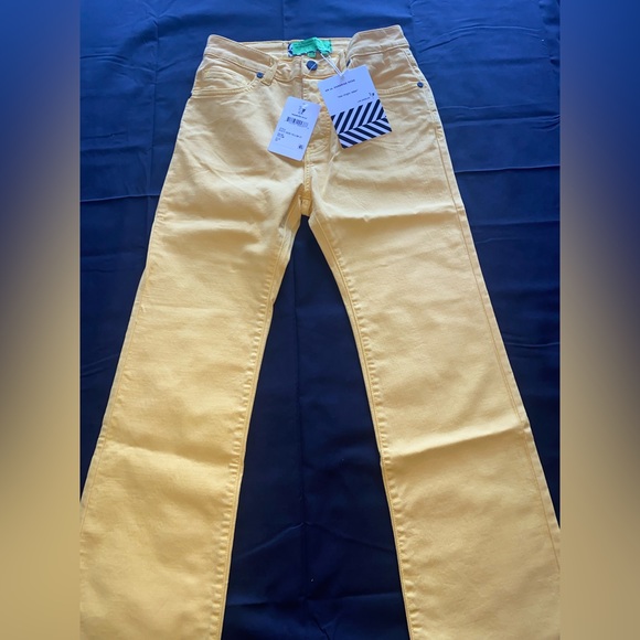 Free People Sandrine Rose Yellow Size 24 - Picture 3 of 10